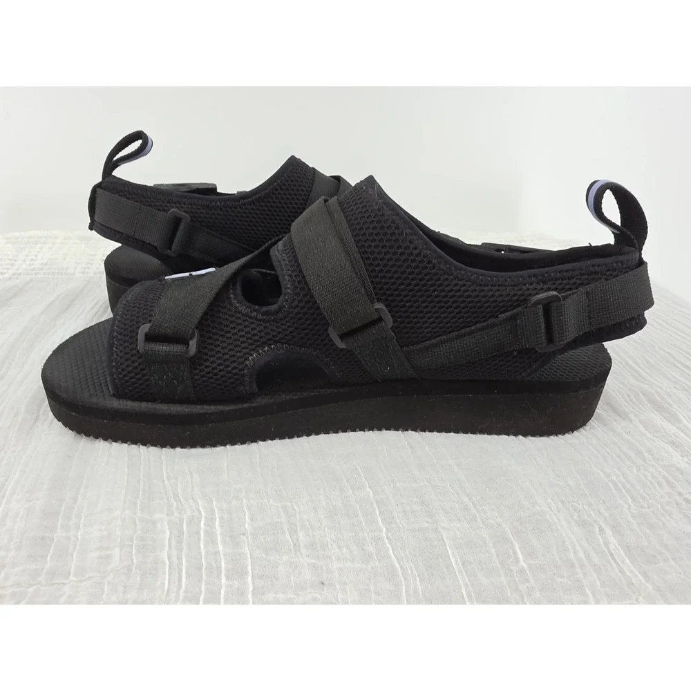 MCQ Breathe BR-7 Logo-Appliquéd Mesh and Foam Sandals - Black Size 46 US 12
